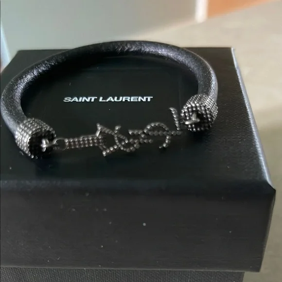 Saint Laurent Black and Silver Bracelet - Picture 4 of 4